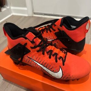 Nike Red and Black Football Cleats